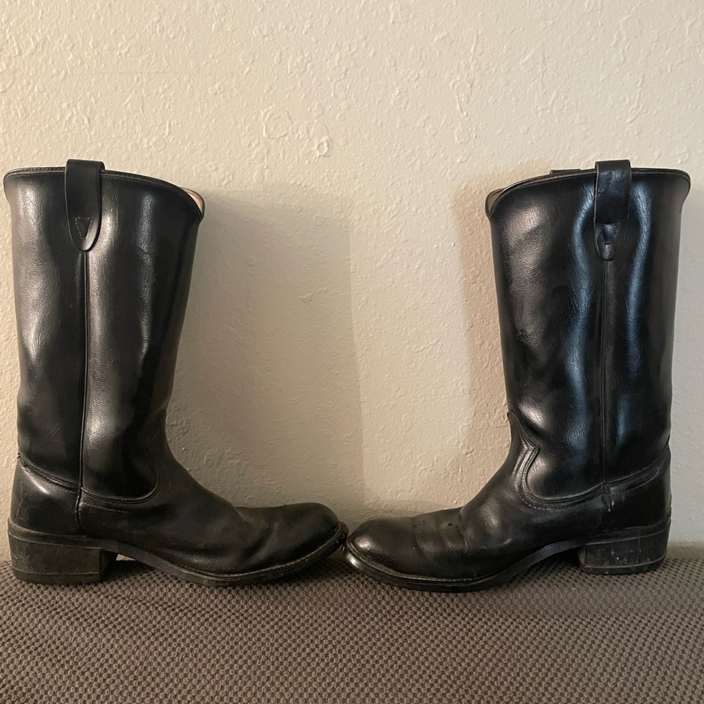 Black Vulcan Cowboy Boots